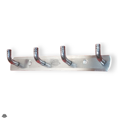 Steel Cloth Hanger 4 Point Khunti L Type by Burgundy Alder, showing a sturdy metal hanger with four points for hanging clothes.