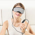 Salmon Lucky Visionary Smart Eye Massager Mask, a tech accessory with adjustable straps and built-in eye massage features.