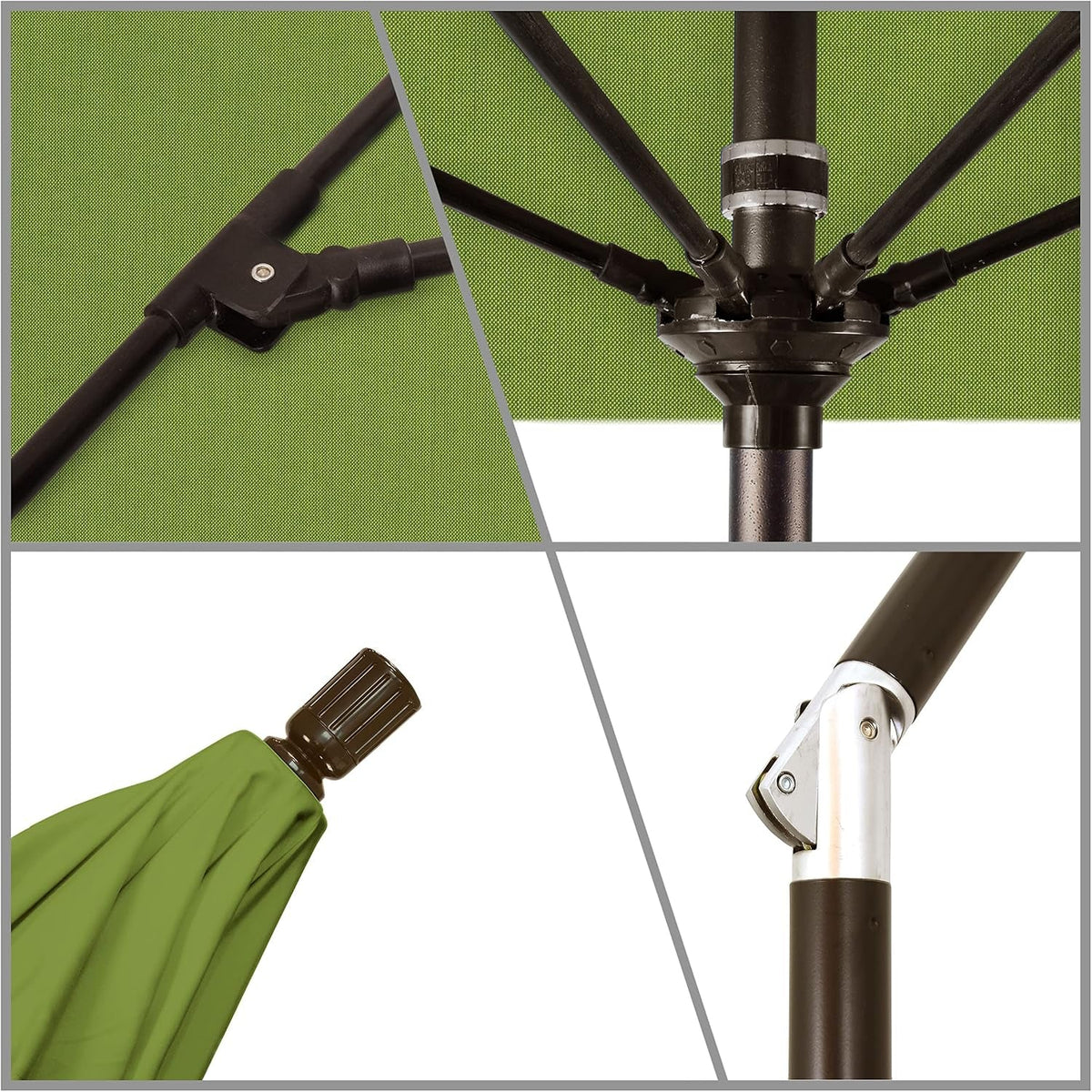 7.5 Foot Bronze Patio Umbrella Aluminum Pole Frame