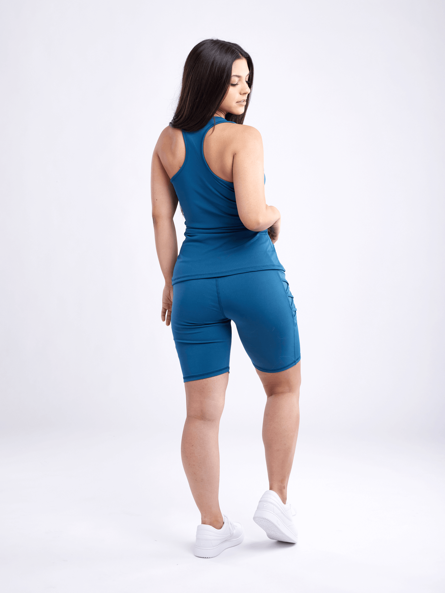 Black Lavender JupiterGear sports tank top with side mesh panels, lightweight activewear for workout and athletic activities.