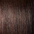 Dark brown braided headband wig with goddess braids by Peach Clymene, styled as a Queen synthetic hairpiece.