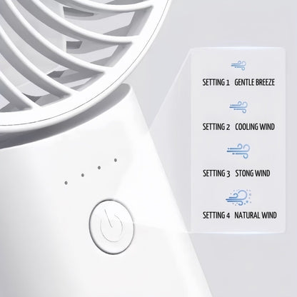 Inspecial Home 2-in-1 portable mini fan with high-speed cooling and power bank, foldable design for easy use and home decor.