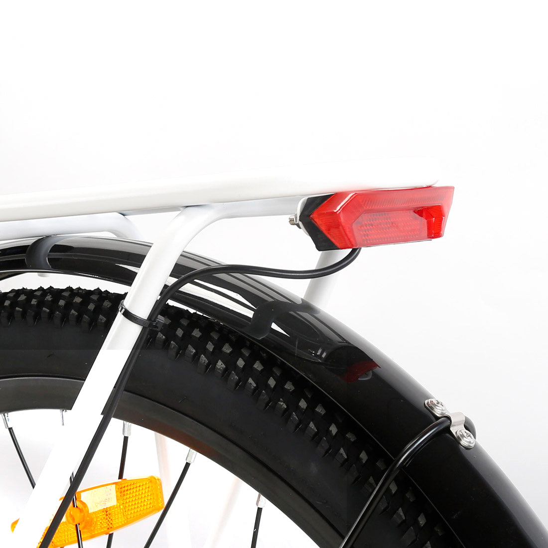Puce Hades CYSUM X-City women’s 26-inch aluminum e-bike with 250W motor, 10Ah battery, and 25 km/h speed.