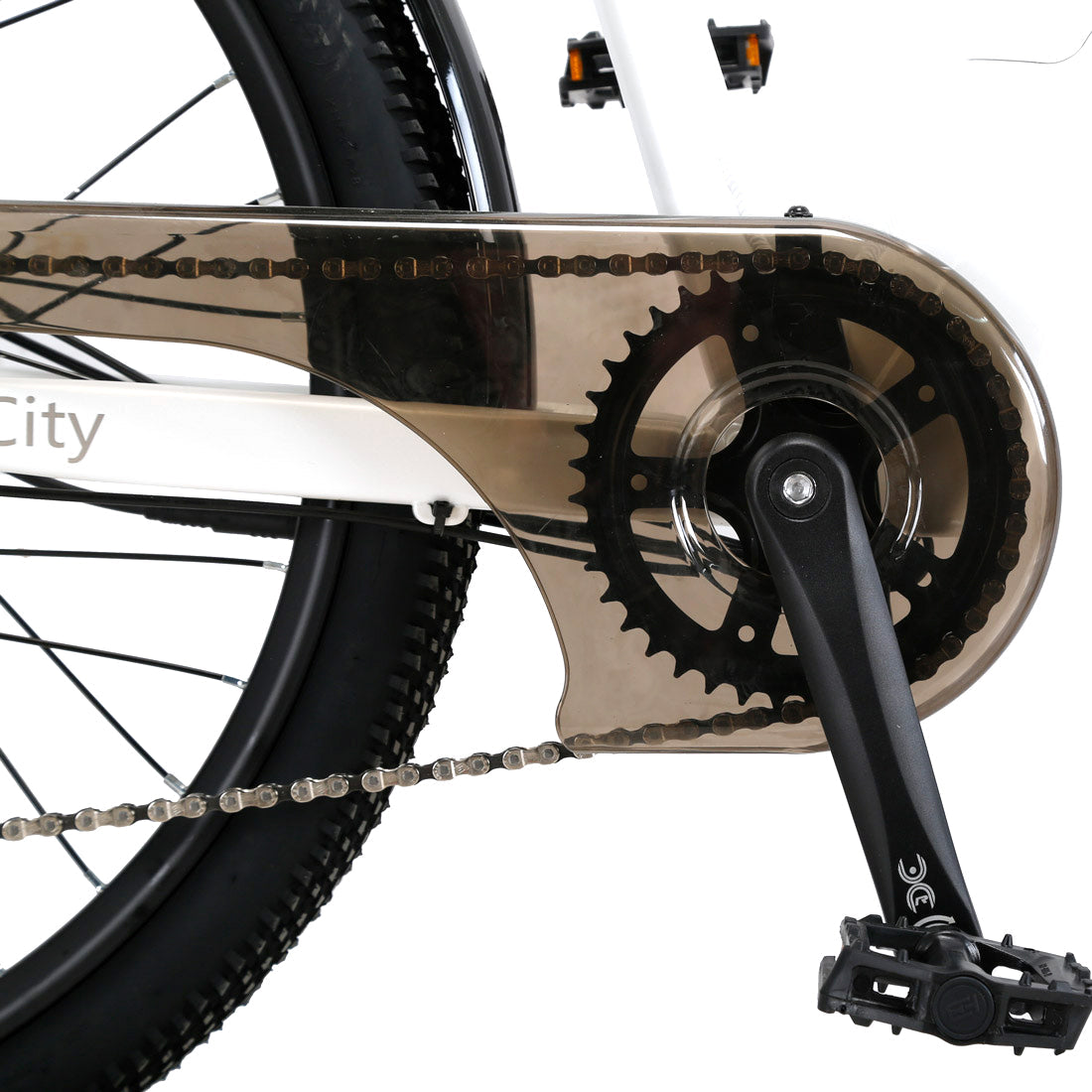 Puce Hades CYSUM X-City women’s 26-inch aluminum e-bike with 250W motor and 10Ah battery, suitable for urban biking.