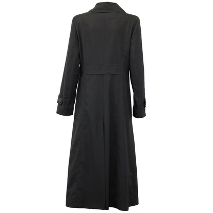 Black Rose Eleusis longline mac coat for spring and summer, stylish lightweight jacket with a sleek design.