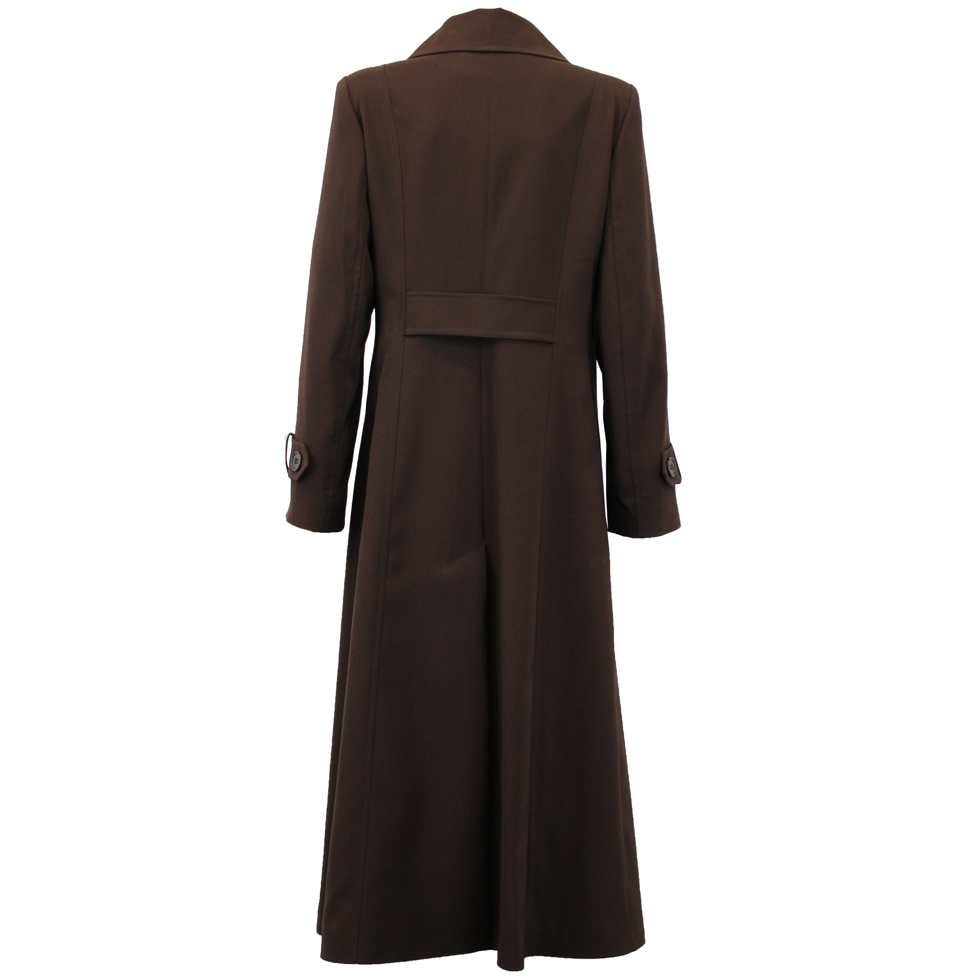 Brown Rose Eleusis longline mac coat for spring and summer, stylish jacket with a relaxed fit and lightweight fabric.
