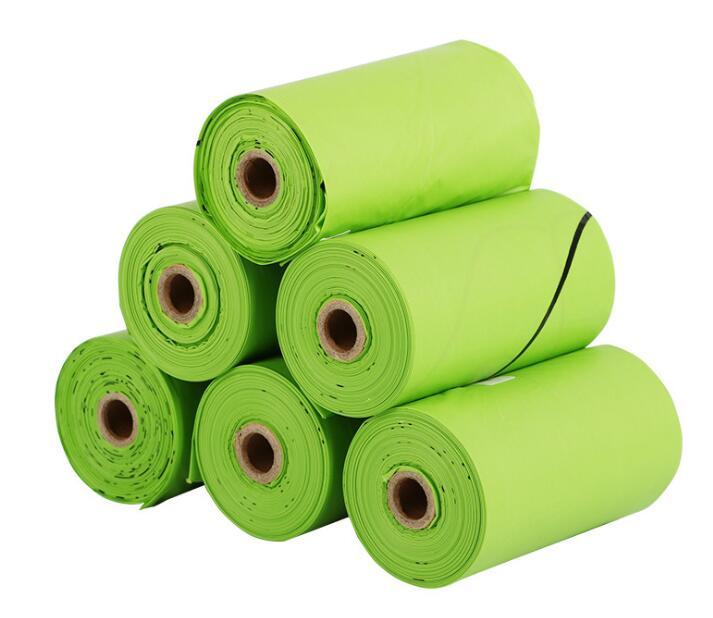 Compostable dog waste bags in a 120-count pack from Yellow Lavender, suitable for clean and eco-friendly pet cleanup.