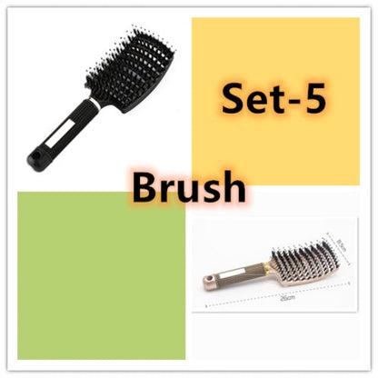 CJDropshipping anti-knot hairbrush for women with detangling bristles, designed to smooth and manage hair easily.