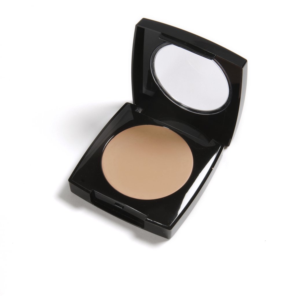 Olive Chronos Danyel Mini Concealer Compact in Soft Beige, skincare product with smooth compact design and soft beige shade.