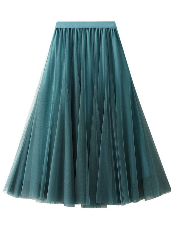 Automotive Jade Icarus midi skirt featuring sleek fabric and stylish design, shown in a detailed close-up image.