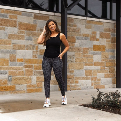 Jade Icarus Maverick Camo Full Length Leggings for women, featuring a camouflage pattern and comfortable stretch fabric.