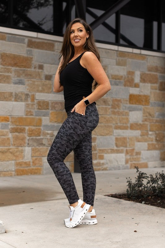 Jade Icarus Maverick Camo Full Length Leggings for women, featuring a stylish camouflage pattern and fitted design.