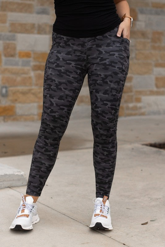 Jade Icarus Maverick Camo Full Length Leggings for women, featuring a stylish camouflage pattern and comfortable fit.