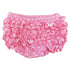 Girls pink polka dot ruffled butt bloomers, kid&