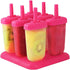Set of six reusable Pear Daisy popsicle molds for making homemade ice cream and ice pops in a home and garden setting.