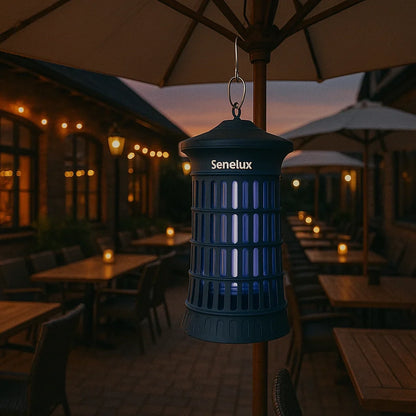 Senelux 20W UV Bug Zapper – 4500V, 100m³ Coverage