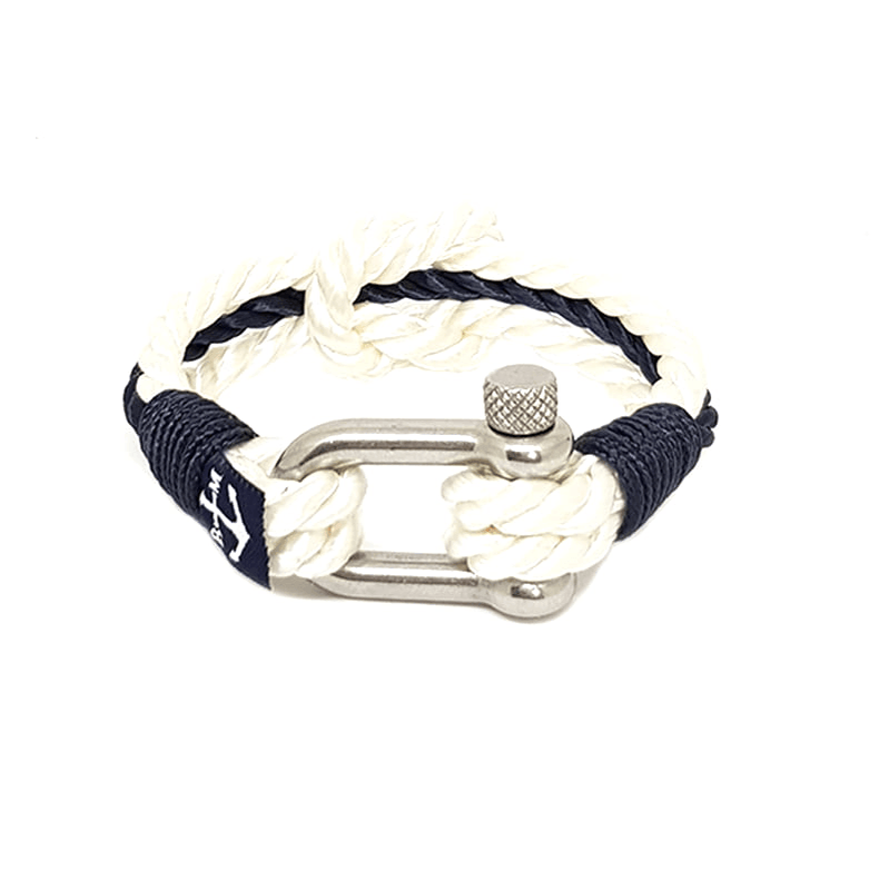 Teal Abderus Concorde Nautical bracelet featuring leather and metal accents, with maritime-inspired design elements.