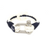 Teal Abderus Concorde Nautical bracelet featuring leather and metal accents, with maritime-inspired design elements.