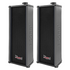 Start2Finish 5Core outdoor stereo in-wall speakers, 100W peak passive home audio system with visible speaker grilles and mounting hardware.