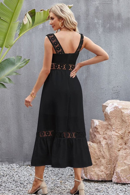 Jade Icarus Tory midi dress for women, featuring a stylish, flowing design with a fitted waist and elegant neckline.