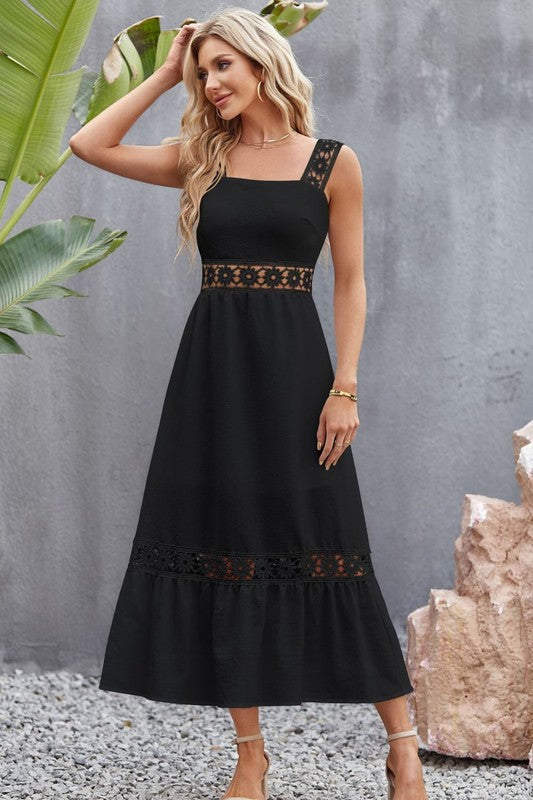 Jade Icarus Tory midi dress for women, stylish and elegant with a flowing silhouette, showcased on a model.