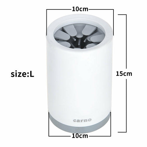 Maroon Asteria portable pet paw cleaner cup with soft silicone comb for gentle paw cleaning in petcare.