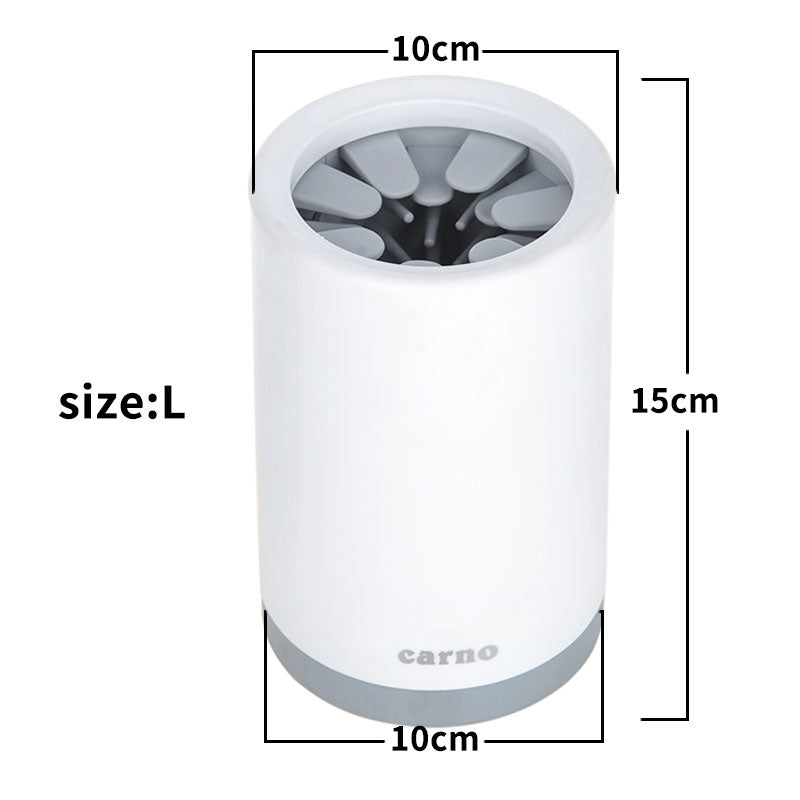 Maroon Asteria portable pet paw cleaner cup with soft silicone comb for easy paw cleaning, perfect for pet care.