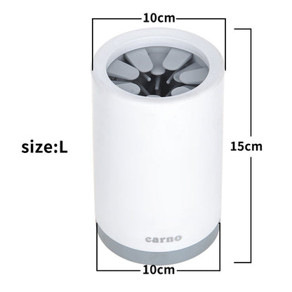 Maroon Asteria portable pet paw cleaner cup with soft silicone comb for easy paw cleaning, perfect for pet care.