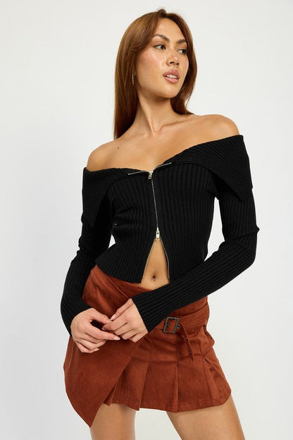 Jade Icarus wrapped buckle belt mini skirt in black with silver buckle detail, fitted high-waist style, perfect for stylish outfits.