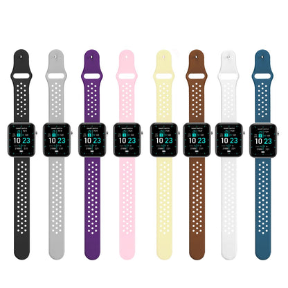 Salmon Lucky advanced smartwatch with three interchangeable bands and wellness and activity tracking features.