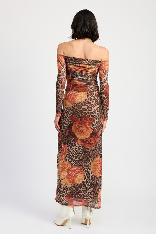 Jade Icarus printed mesh maxi skirt with a flowing, lightweight design, featuring a vibrant printed pattern and sheer mesh fabric.