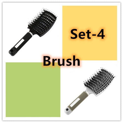 CJDropshipping anti-knot hairbrush for women, detangler brush with ergonomic handle, suitable for smooth, tangle-free hair styling.