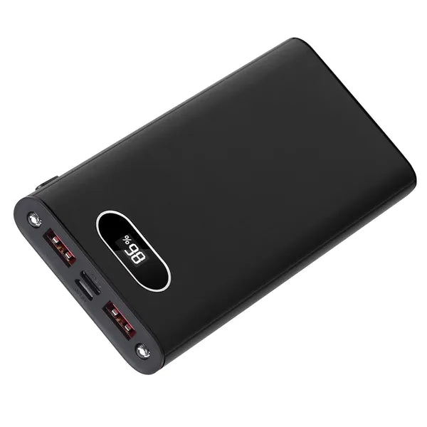 Pear Daisy 20000mAh portable power bank with 22.5W fast charging, external battery pack for smartphones and devices.