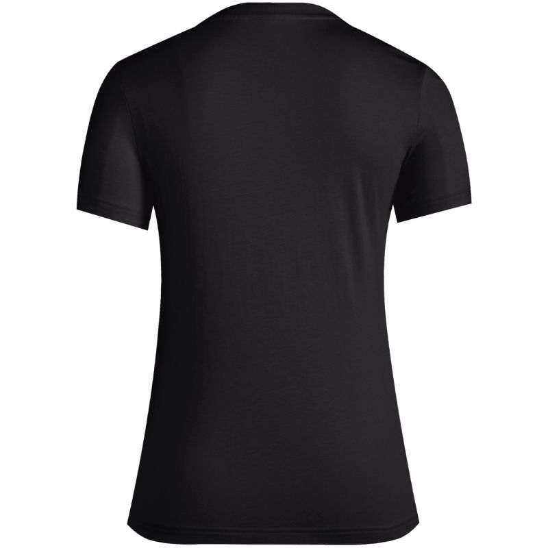 Start2Finish adidas Essentials Slim W GL0769 T-shirt in black, close-up of the fitted women&