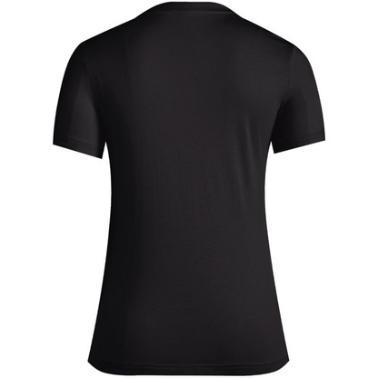Start2Finish adidas Essentials Slim W GL0769 T-shirt in black, close-up of the fitted women&