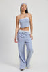 Jade Icarus double waist straight leg pants shown in a light fabric with a tailored fit and clean design.