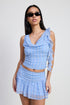 Automotive MINI Ruched Skirt by Jade Icarus featuring sleek design and detailed ruching on a car body part.