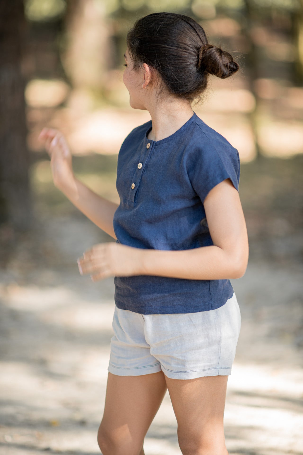 Bright blue kid&
