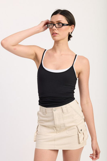 Automotive Jade Icarus Cargo Mini Skirt with multiple pockets, durable fabric, and a modern design.