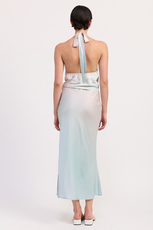 Automotive bias maxi skirt by Jade Icarus featuring sleek design and durable fabric, suitable for modern vehicle interiors.