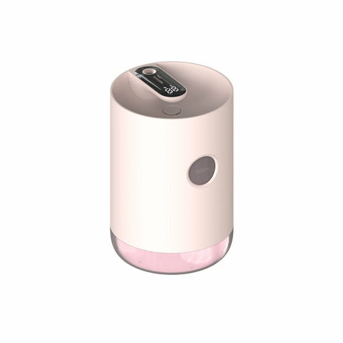 Maroon Asteria portable wireless USB water mist diffuser humidifier for home improvement, showing misting function and compact design.