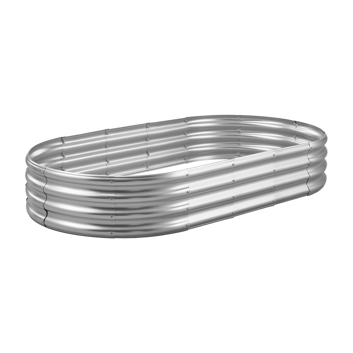 Start2Finish VEVOR metal raised garden bed, 6x3x1 ft galvanized planter box for vegetables, flowers, herbs, outdoor gardening.