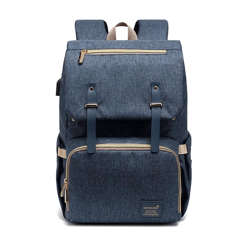 Maroon Asteria high-quality Oxford multifunctional mummy backpack with multiple compartments and adjustable straps.