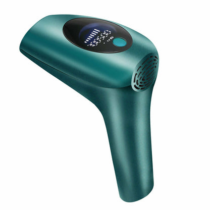 Maroon Asteria hair removal laser epilator for permanent hair reduction, showing the device with laser treatment head and sleek design.