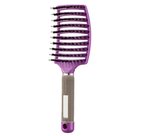 CJDropshipping anti-knot detangler hairbrush for women with flexible bristles, ideal for smooth, tangle-free hair.