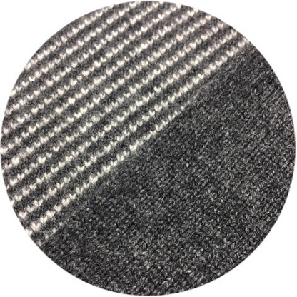 Black and grey cashmere zipper sweater with diagonal stitch design from Start2Finish, showcasing its cozy, stylish apparel style.