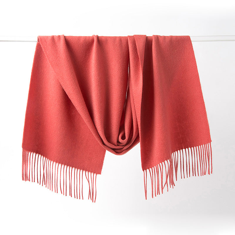 Start2Finish Lambswool scarf with woven plain lobster design, soft and warm accessory for winter wear.