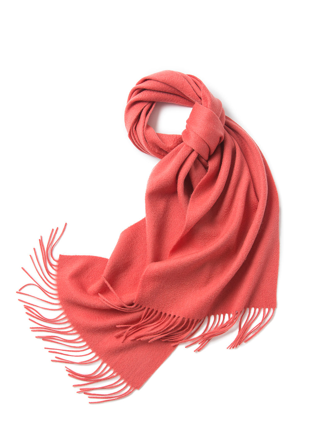 Lambswool woven plain lobster scarf in neutral tones, stylish and cozy apparel by Start2Finish with a classic design.