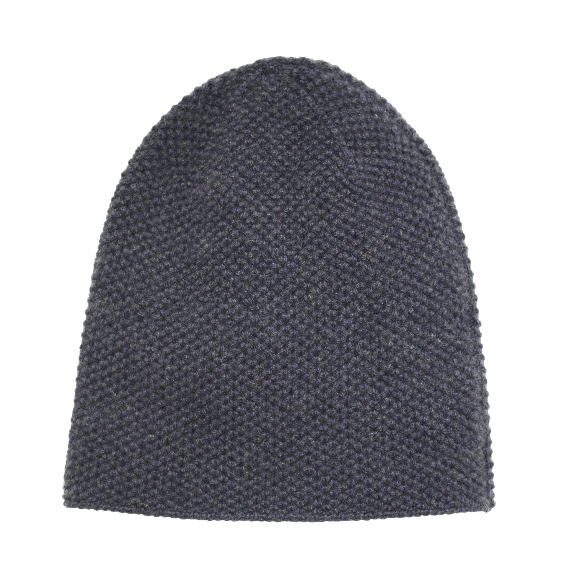 Start2Finish Cashmere Beanie with Seed Stitch Knit, soft and warm apparel accessory for cold weather.