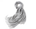 Light grey woven lambswool scarf by Start2Finish, showcasing soft, plain textured fabric perfect for cold weather.